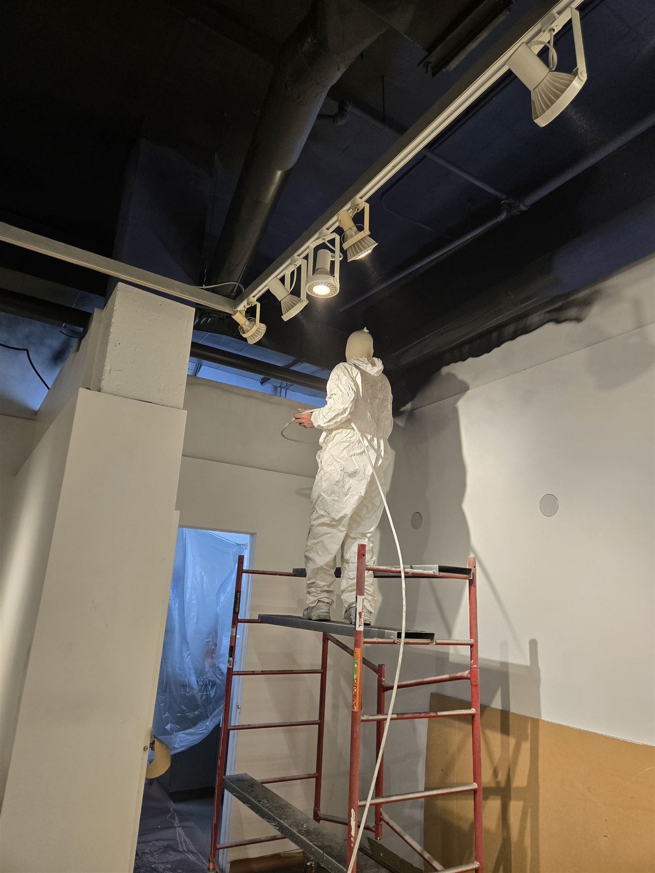 Commercial finishing work at height