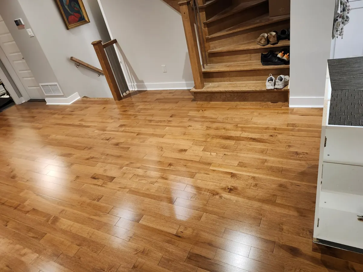 Finished flooring