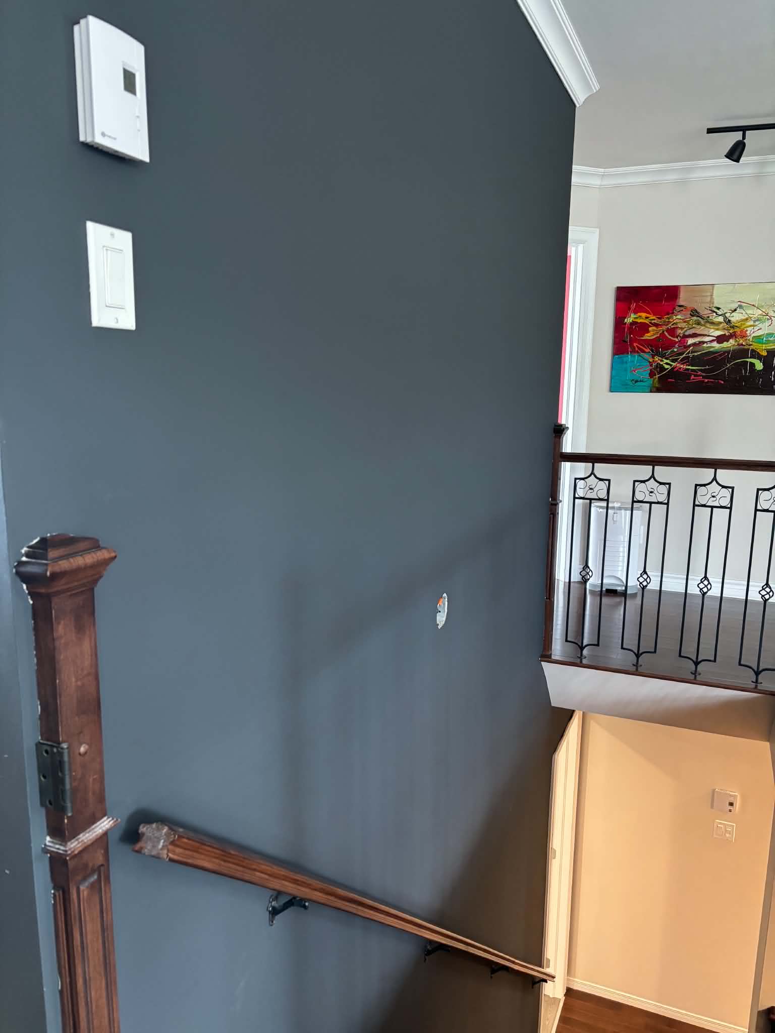 Stairwell touch-up repair